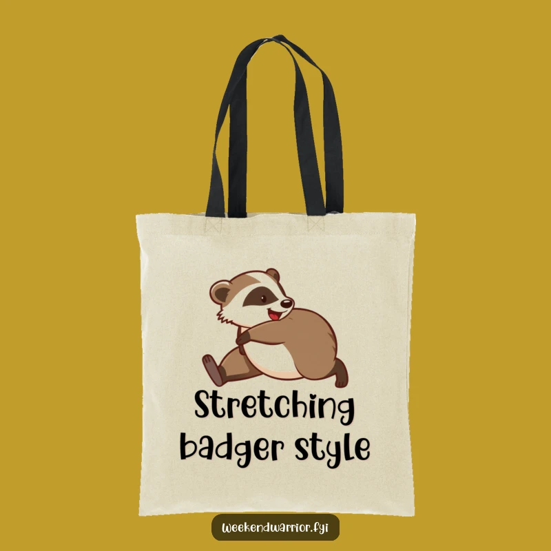 Funny Badger Trail Ready Tote Bag: Carry Your Fun Everywhere